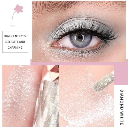 Glitter Liquid Eyeshadow, 1 Count Long Lasting Shimmering Eye Shadow, Sparkling Metallic High Pigmented Eye Shadow Stick