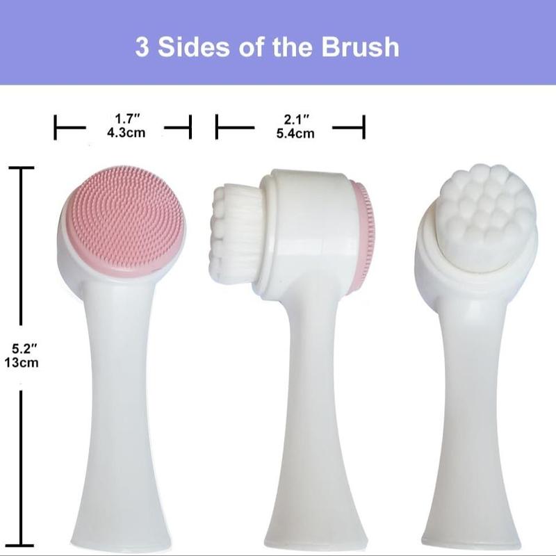 9 in 1 Facial Cleansing Brush Set, 9 Counts/set Soft Silicone Face Scrubber for Daily, Facial Massage Brush, Professional Skincare Tools for Women & Men