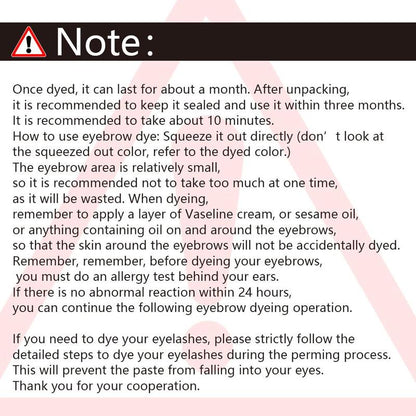 Eyebrow Dye Kit, 1 Set Eyebrow Tinted Cream Eyelash Pomade Cream, Eye Brow and Eye Lash Coloring Cream, Eyebrow Makeup Products