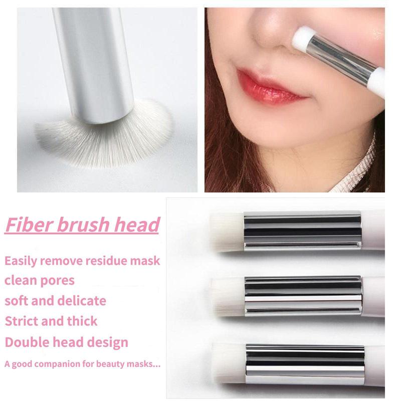 Dual-ended Facial Mask Brush, Comfort Face Mask Applicator, Face Mask Spatula, Facial Pore Cleaner, Household Facial Cleansing Brush, Women Face Mask Scraper