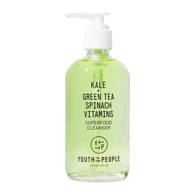 Superfood Cleanser, Kale and Green Tea Facial Cleanser, Gentle Face Wash, Makeup Remover for All Skin Types, 8 oz - Youth to the People