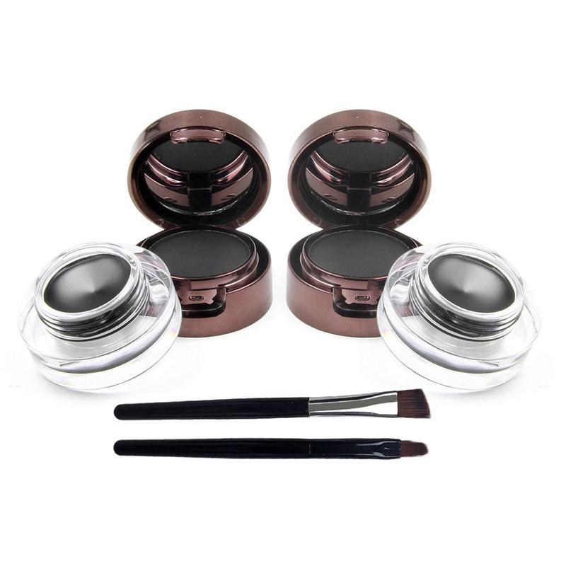 2 in 1 Eyeliner And Brow Powder (1 Piece), Long-lasting Eyebrow Powder & Eyeliner With Brush, Makeup Tool & Makeup Product