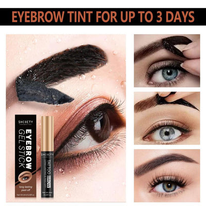 Long Lasting Peel Off Eyebrow Tinted Gel, 3 Counts/set Waterproof Smudge Proof  Eyebrow Coloring Gel, Brow Shading and Filling Gel, Eye Makeup Accessories