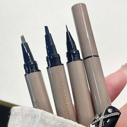 1 Pair Long Lasting Eyebrow Makeup Pen, Waterproof Liquid Liner Marking Tool, Brow Shading & Filling Pencil, Eyebrow Pencil, Eye Brow Makeup Products For Daily Use