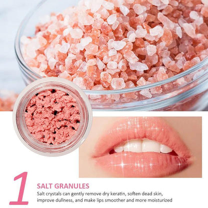 Himalayan Salt Lip Scrub, 1 Count Exfoliating Lip Masks, Hydrating Lip Care Product for Women & Girls