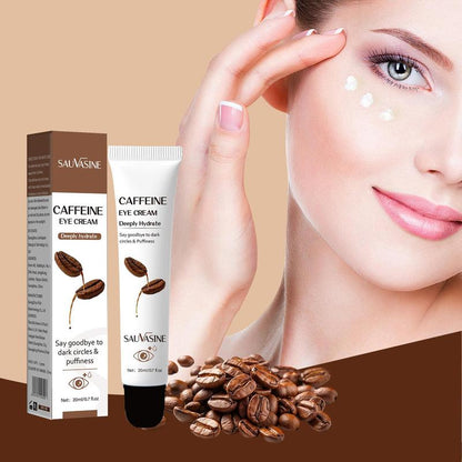 Caffeine Skin Bottom Eye Essence & Shining Eye Cream Set, 3 Counts/set Moisturizing Eye Cream, Eye Care Product for Women & Men