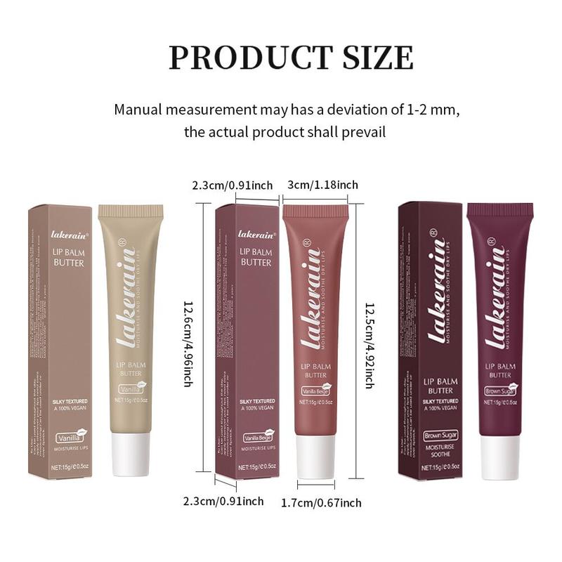 Moisturizing Comfort Lip Balm, 3 Counts/set Hydrating Skincare Lip Balm, Back To School Lip Care Product for Women & Men, Lip Gloss, Makeup Products