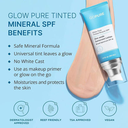 GOPURE Glow Pure Tinted Mineral Sunscreen SPF