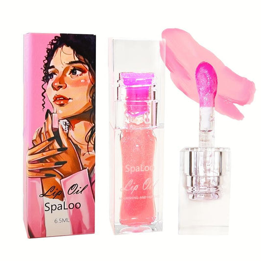 Color Changing Lip Oil by SpaLoo Cosmetics Moisturizing Easy Lip Plumping Oil Doodle Lip Oil Lip Plumping Lipstick Oil Volumizing Long Lasting Replenishing Nourishing Water-resistant Smooth Hydrate Lightweight