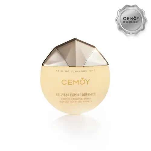 CEMOY Re-Vital Expert Sunscreen: Ultra-Light SPF 50+ Primer with Luminous Tint, Fights Aging, Protects Against Environmental Damage, and Nourishes Skin, All Skin Comfort, 50g