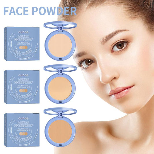 Oil Control Flawless Makeup Setting PowderMother's Day Gift, Lightweight Face PowderMakeup & Finishing Powder, Long Lasting MattePressed Powder, Face Makeup Accessories forSpring Smooths Skin & Completes Makeup, MusicFestival Makeup Supplies