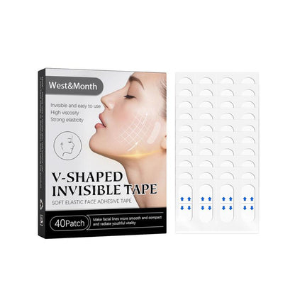 40pcs/box V-shaped Face Lifting Patch, Skin Tightening & Lifting Facial Stickers, Professional Skincare Tools for Women