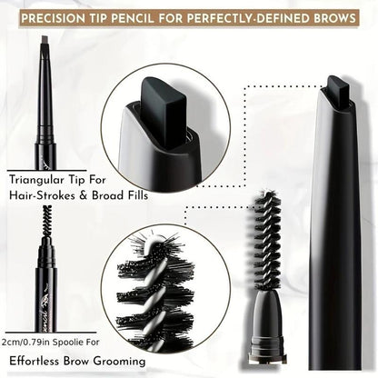 Eyebrow Pencil, 1 Count Waterproof Long Lasting Eyebrow Pencil, Natural Brow Styling Pen