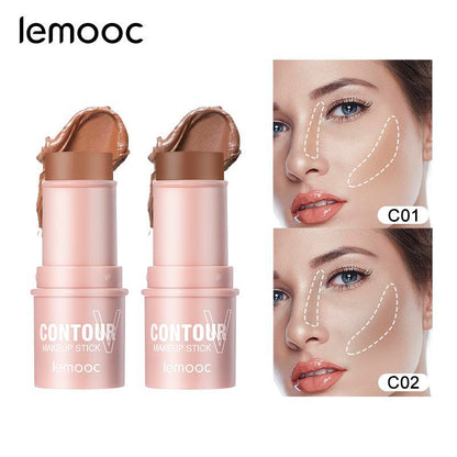 Long Lasting Makeup Contour Stick, Multi-functional Facial Contouring Stick for Cheek Nose Forehead Chin & Neck, Natural Look Bronzer for Daily Makeup, Cosmetic Beauty Products