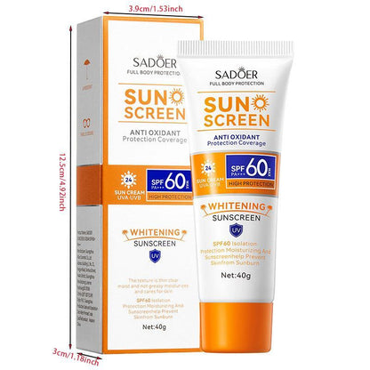 Sun Light Protection Cream, 2 Counts Waterproof Sun Blocking Cream, Moisturizing Ultraviolet Light Protection Cream, Facial Skin Care Product