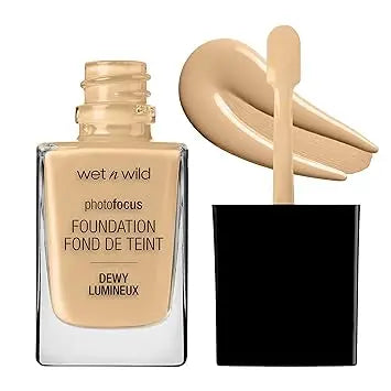 wet n wild Photo Focus Dewy Liquid Foundation Makeup, Buff Bisque Concealer Color