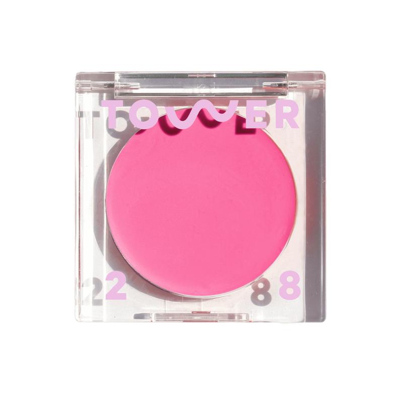 Tower 28 BeachPlease Cream Blush for Cheeks + Lips - For Sensitive Skin - Multi-Purpose Dewy Tinted Balm - Clean, Cruelty Free, Vegan