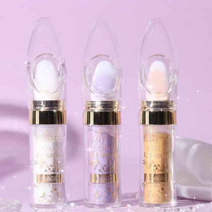 Face & Body Glitter Highlighter, Shimmering Highlighter Powder, Long Lasting Pearly Makeup Powder