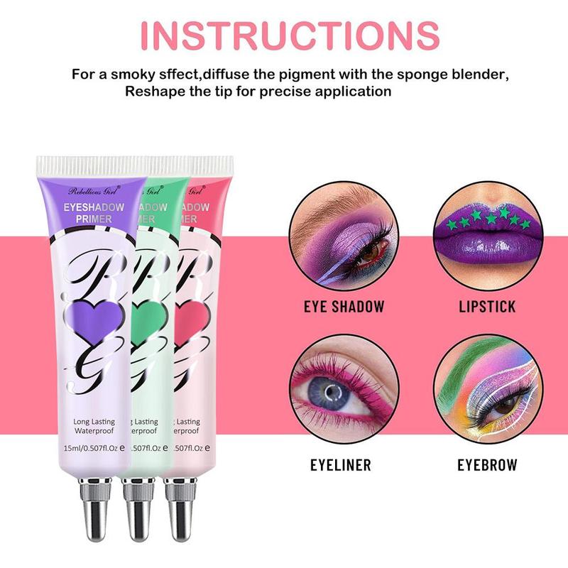 Long-lasting Coloring?Eyeshadow Primer, 6pcs/set Waterproof Eye Shadow Base, Eye Makeup Primer, Suitable for All Eye Shadows Eye Makeup, Makeup Products for Women & Girls