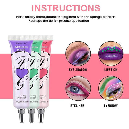 Long-lasting Coloring?Eyeshadow Primer, 6pcs/set Waterproof Eye Shadow Base, Eye Makeup Primer, Suitable for All Eye Shadows Eye Makeup, Makeup Products for Women & Girls