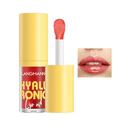 Hyaluronic Acid Lip Butter Balm, Moisturizing?Tinted Lip Gloss, Hydrating Lip Glaze Stick, Plumping Lip Oil Lip Moisturizer, Lip Care Products for Summer Gift