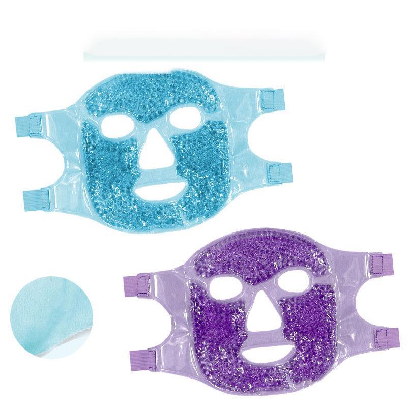 Hot & Cold Ice Pack Mask, Reusable Soft Ice Compress, Facial Spa Relief Gel Beads Skin Care Tool