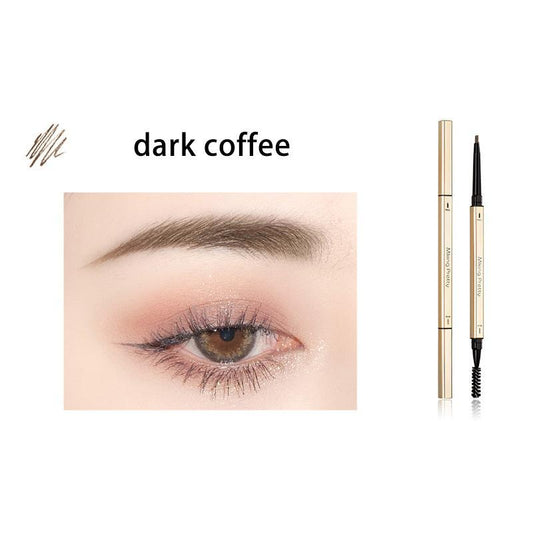 Double-Sided Waterproof Eyebrow Pencil, 1 Count Brow Styling Brush Pencil, Dual-Ended Brow Shading & Filling Pencil, Makeup Tool