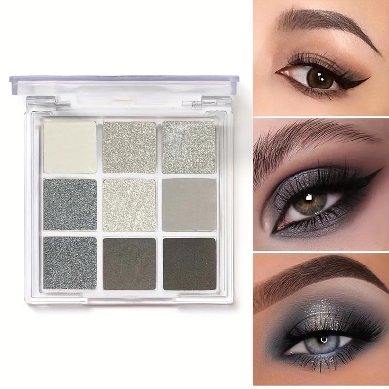 9 Color Eyeshadow Palette, Matte And Glitter Long Lasting Eye Shadow Makeup Products For All Styles And Occasions