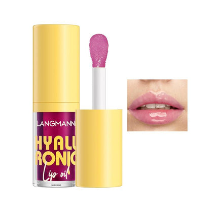 Hyaluronic Acid Lip Butter Balm, Moisturizing?Tinted Lip Gloss, Hydrating Lip Glaze Stick, Plumping Lip Oil Lip Moisturizer, Lip Care Products for Summer Gift