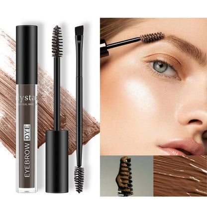 Eyebrow Makeup Tool Set, 1 Count Eyebrow Gel & 1 Count Double-ended Eyebrow Brush, Long Lasting Eyebrow Makeup Products for Women