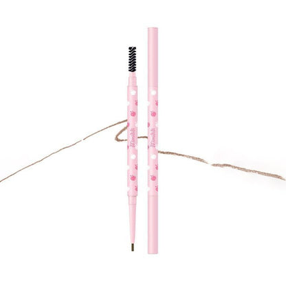 1 Piece Peach Pattern Brow Pencil, Long Lasting Eyebrow Brush For All Skin Type