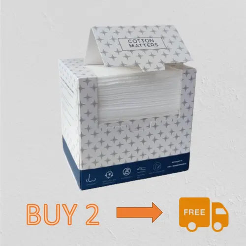 100% Pure Cotton                                 Disposable Face Towels For Sensitive Skin