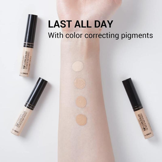 The SAEM Cover Perfection Tip Concealer Lightweight Makeup Flawless Coverage Cosmetic