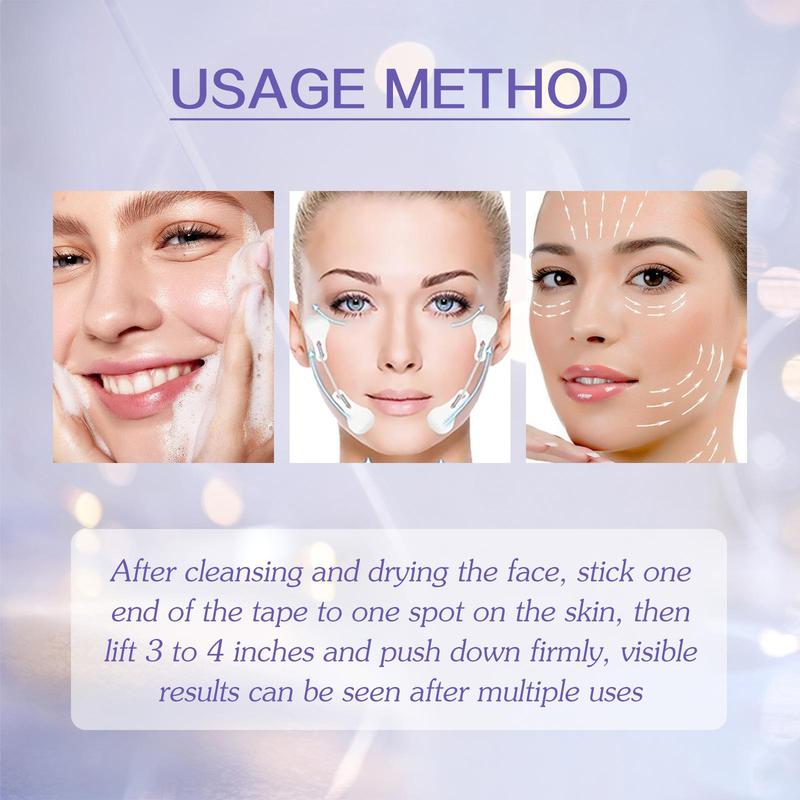 V-shaped Face Lifting Sticker, 40pcs/box V Face Shaping Sticker, Face Lifting Sticker for Women, Facial Skin Care Tool