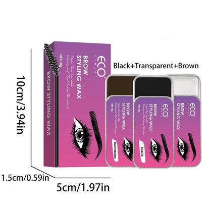 3D Brows Styling Soap, 3pcs/set Mixed Color Long Lasting Natural Eyebrow Wax Eyebrow Gel, Beauty & Personal Care Product for Women