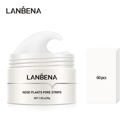 LANBENA Blackhead Removal Mask - Nose PhytoPore Strips - Pore Cleansing and Purifying Exfoliating Mask - 60 Sheets - Enriched with Phyto Aloe Vera - 30g Skincare Comfort