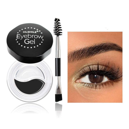 Eyebrow Gel, 2 Color Waterproof Long Lasting Eyebrow Styling Gel with Brush, Eyebrow Makeup For Women