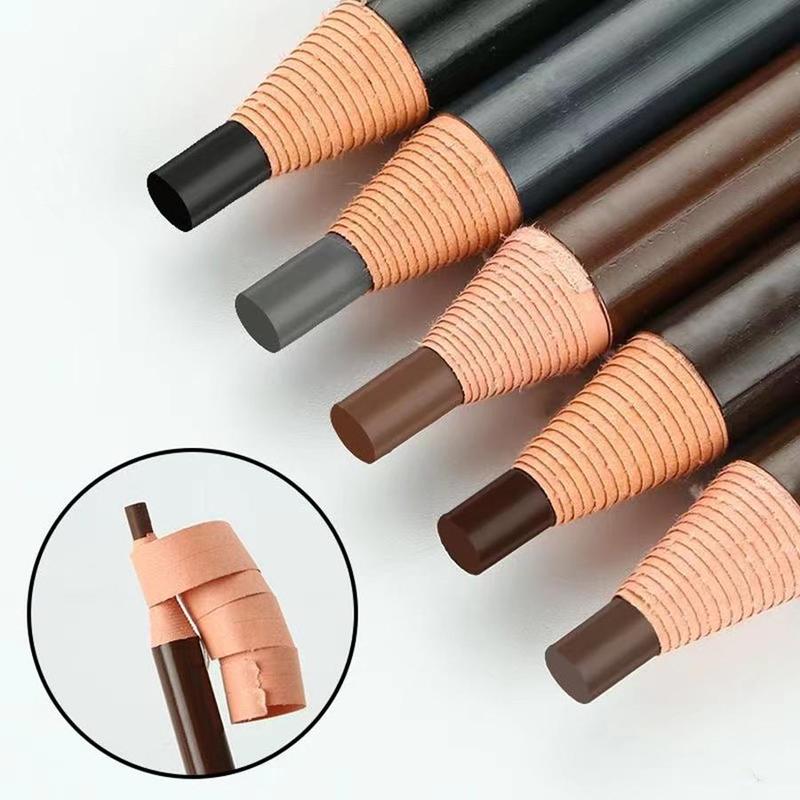 Long Lasting Eyebrow Pencil, 1 Count Natural Look Smudge Proof Eyebrow Pencil, Brow Styling Brush, Sweat Proof High Pigmented Brow Shading & Filling Pencil