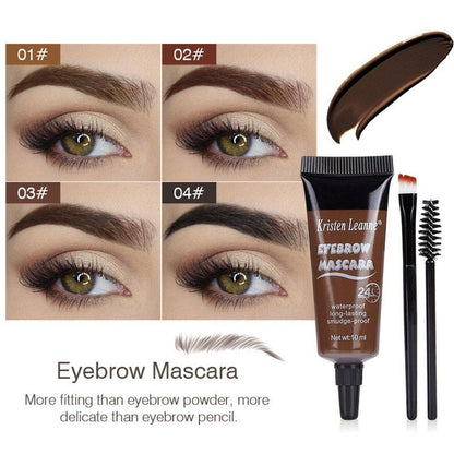 Long Lasting Eyebrow Gel, Waterproof Eyebrow Pomade, Smudge Proof Eyebrow Tinted Cream, Eye Brow Coloring Styling Defining Cream, Long Lasting Eye Brow Coloring Styling Defining Cream