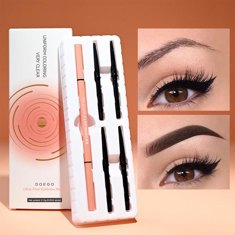 5 in 1 Eyebrow Pencil, 1 Box Waterproof Long Lasting Eyebrow Makeup Set for Filling, Daily Cosmetic Set for Women & Men