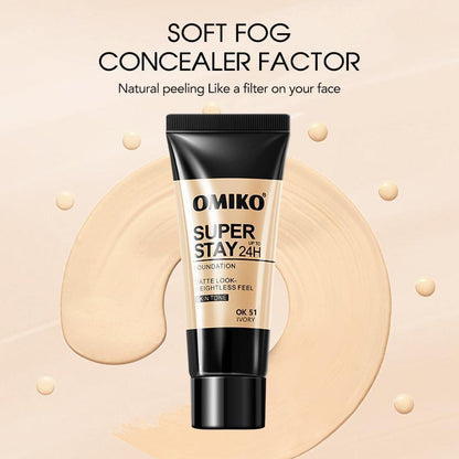 Long-lasting Matte Foundation, Full Coverage Concealer Foundation, Moisturizing Liquid Foundation, Suitable for All Skins, Easy to Apply, Professional Makeup Products for Women