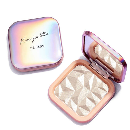 ELLESY Highlighter Makeup Palette Face Highlighter Palette Glitter Illuminator Highlighter Palette Shimmer Highlighter Powder Kit Highlight Makeup Palette Bronzer Brush Cosmetic