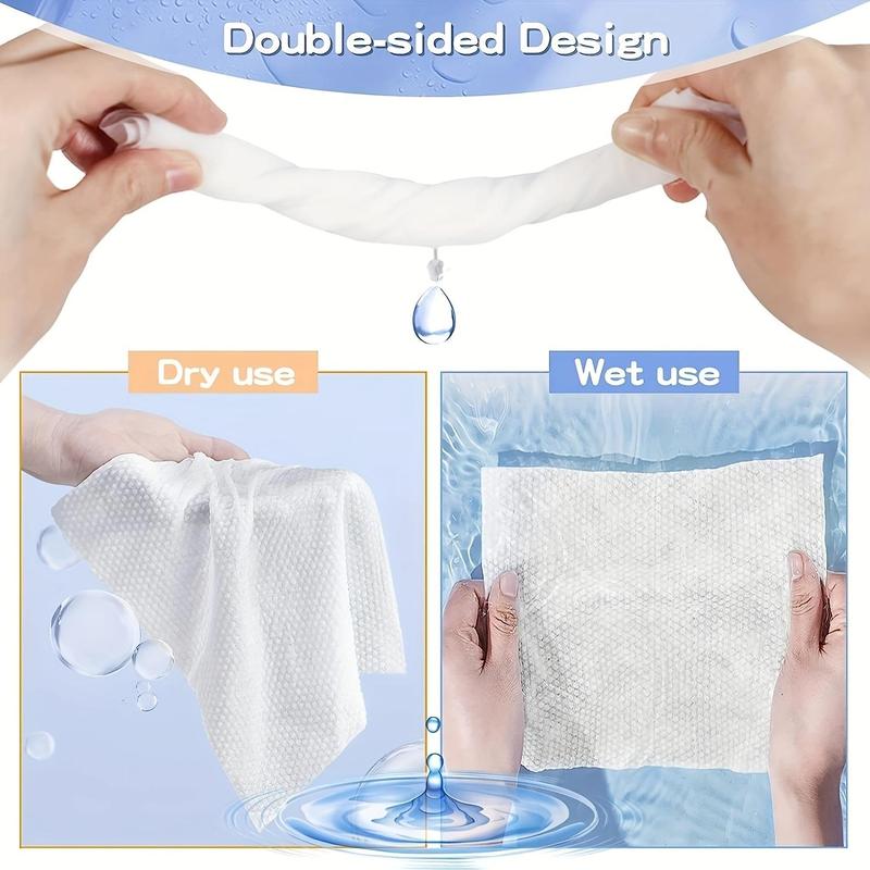 Disposable Face Towel, 1/2/4 Packs Soft Multi-purpose Facial Dry Wipe for Skin Care & Makeup Removal, Facial Cleaning Tool for Hotel Home, Hygiene Products, Bedroom Accessories