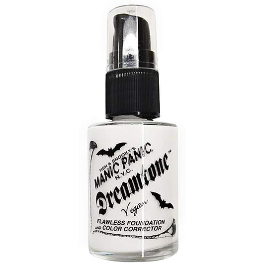 Dreamtone Flawless White Liquid Foundation - Full Coverage White Foundation And Color Corrector with Demi Matte Finish - Cosplay, Halloween Makeup, & Everyday Use (0.96oz) Concealer Cosmetic