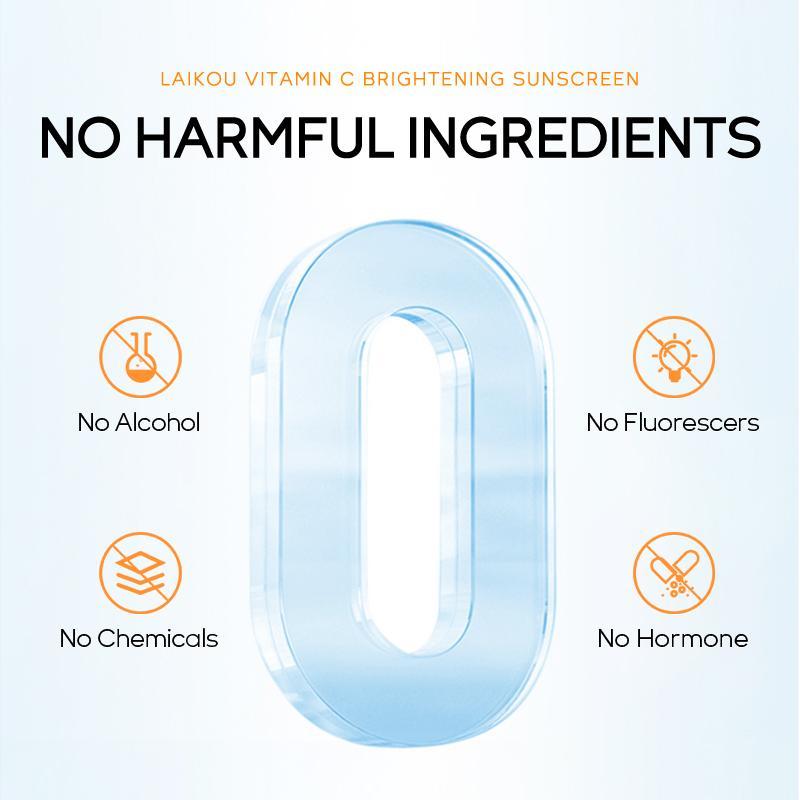 Vitamin C Brightening Sunscreen, Moisturizing Sunscreen, Brightening Sunscreen, Sun Care for Women & Men, Sunscreen with Orange Packaging