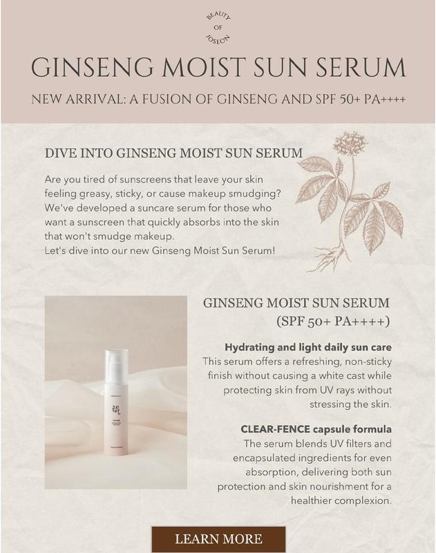 Beauty of Joseon - Ginseng Moist Sun Serum SPF50+/PA++++ 50ml