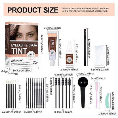 Eyebrow Tint Kit, 1 Set Eyebrow Tinting Kit, Natural Eyebrow Color Tinting Kit, Eye Brow Makeup Kit, Professional Makeup Kit for Women, Makeup Products