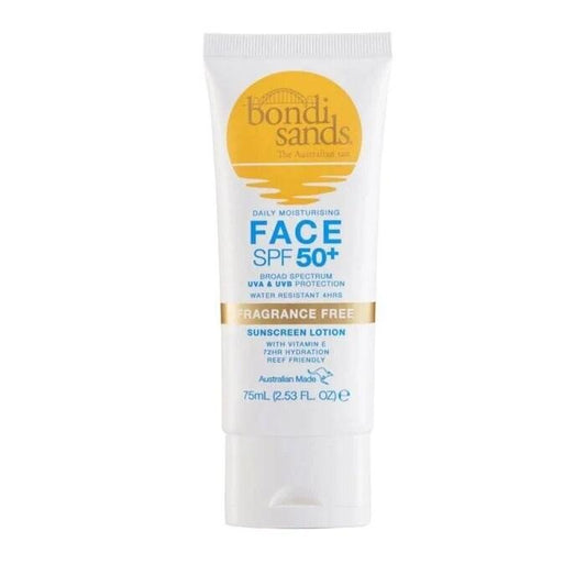 Bondi Sands - Face Sun Lotion SPF50+ (2.6oz) Aloe Aloe Vera Sunscreen Skincare