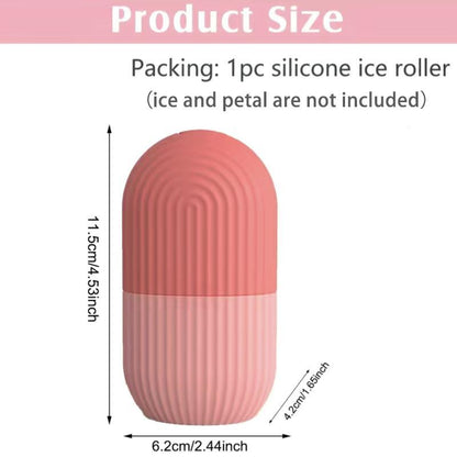 Summer Ice Roller for Face & Panda Eye Puffiness, Comfort Ice Face Roller Mold Face Massagers, Reusable & Leakproof Ice Facial Roller Mold Cube, Facial Care Tools for Women, Skincare Products