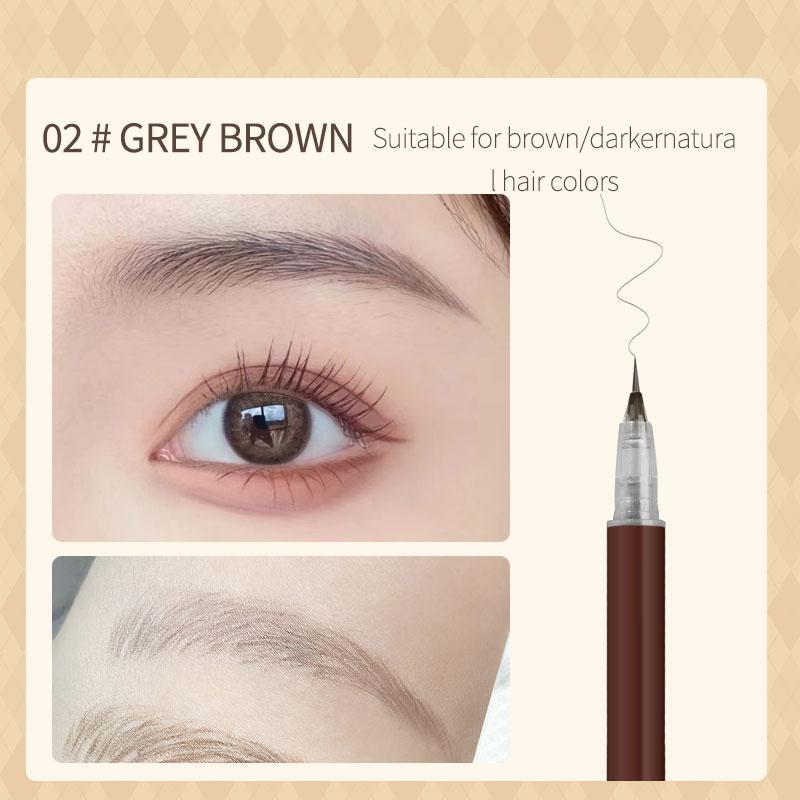 Long Lasting Eyebrow Pencil, 1 Count Waterproof Eyebrow Pencil, Brow Styling Brush, Brow Shading & Filling Pencil, Brow Brush Makeup Tool, Eye Brow Makeup Products